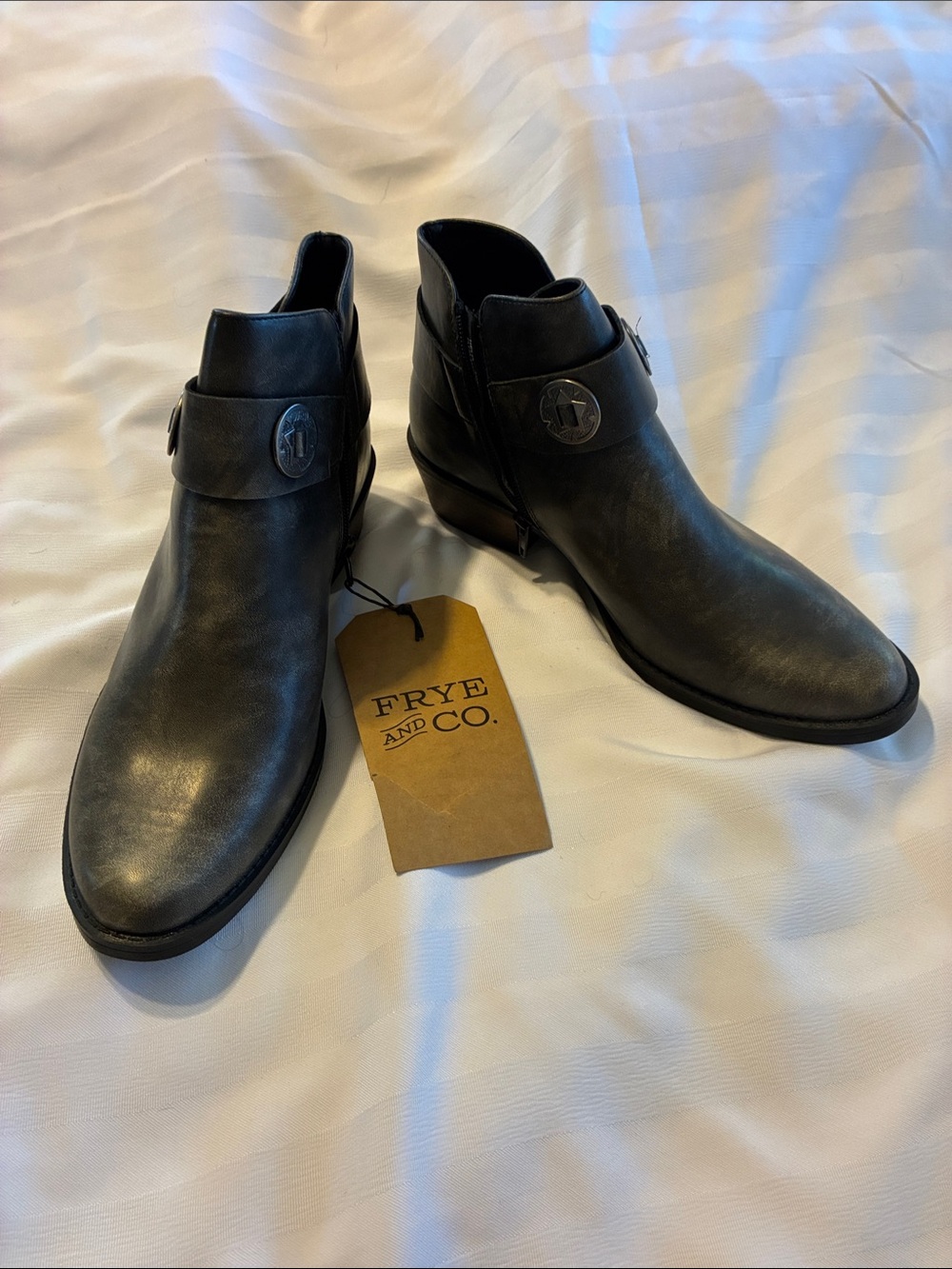 FRYE AND CO. Woman’s Helia Black Leather Boots, Size: 10, NWT